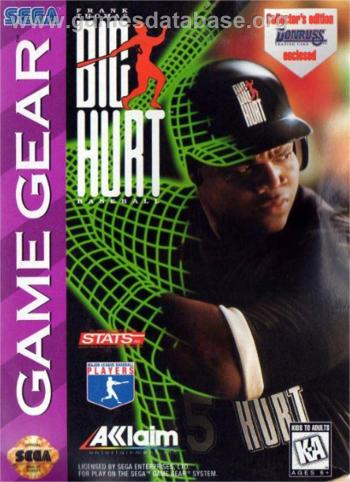 Cover Frank Thomas Big Hurt Baseball for Game Gear